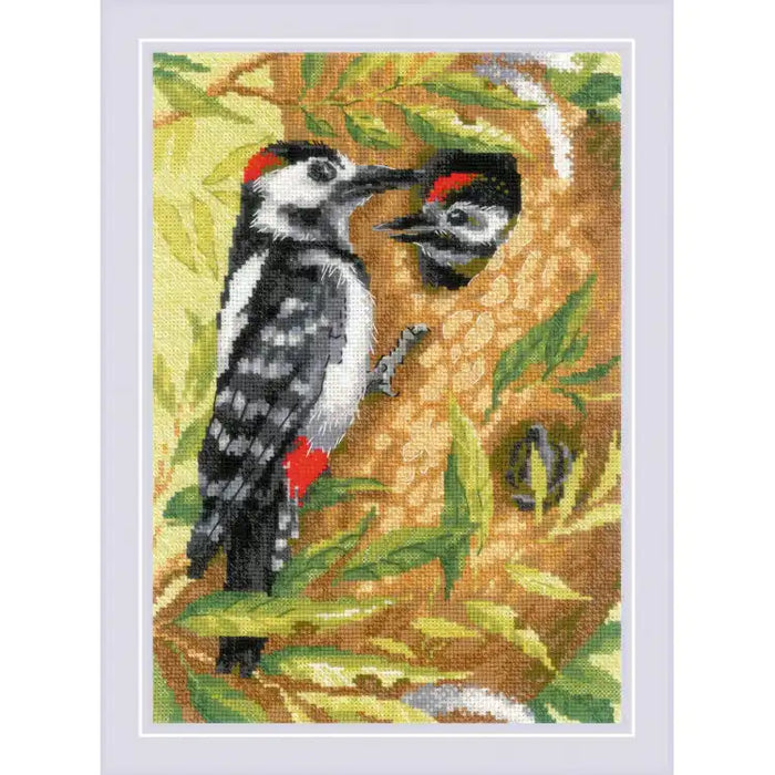 Cross Stitch Kit Riolis - WOODPECKER SR1851