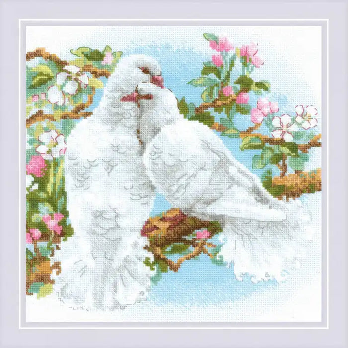 Cross Stitch Kit Riolis - WHITE DOVES SR1856