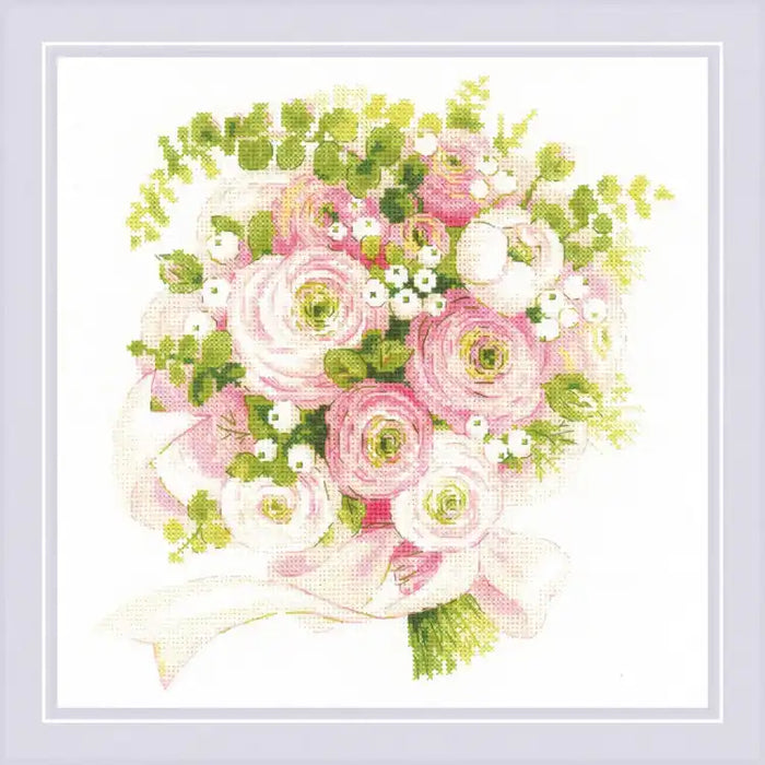 Cross Stitch Kit Riolis - WEDDING BOUQUET SR1867