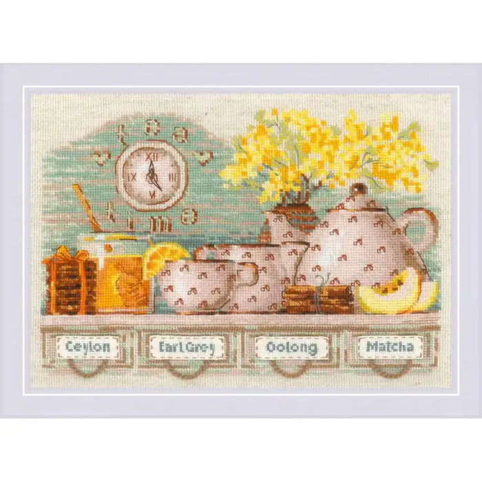 Cross Stitch Kit Riolis - TEA TIME SR1873