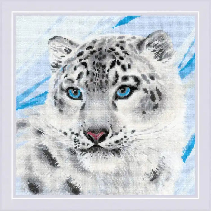 Cross Stitch Kit Riolis - SNOW LEOPARD SR1886