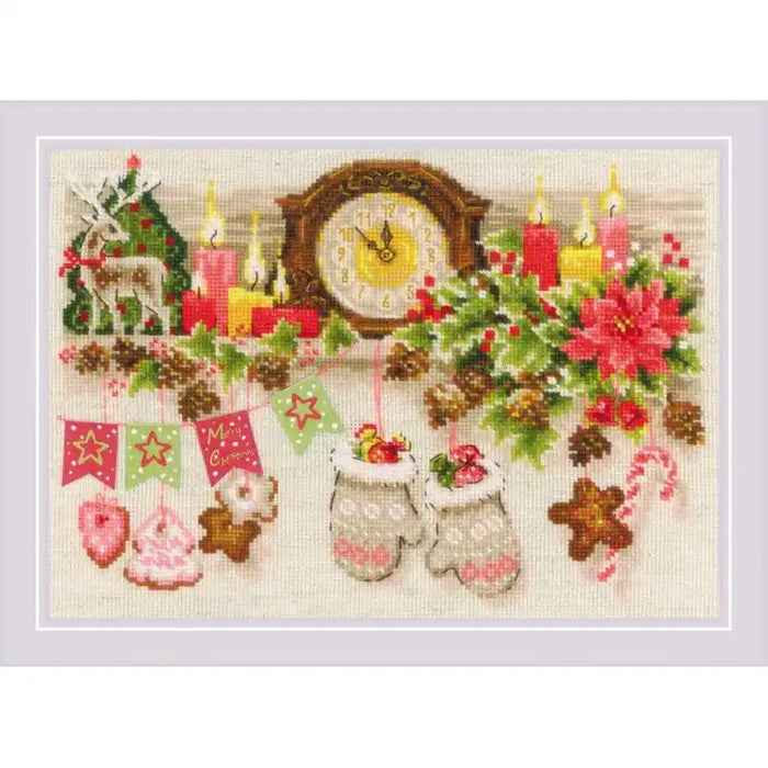 Cross Stitch Kit Riolis - CHRISTMAS SHELF SR1903
