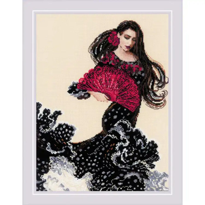 Cross Stitch Kit Riolis - DANCER WITH A FAN SR1914