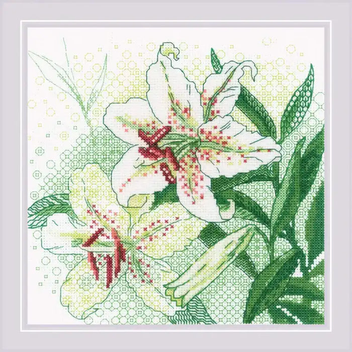 Cross Stitch Kit Riolis - WHITE LILIES SR1915