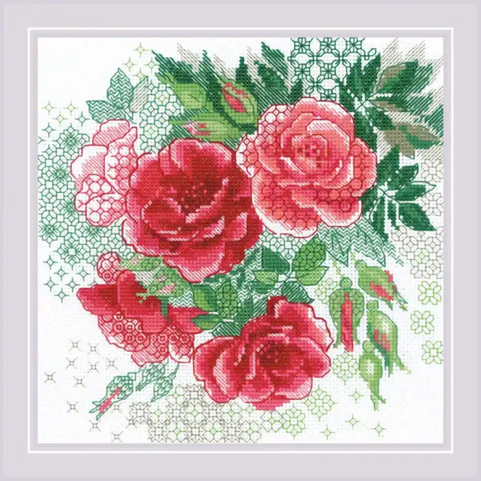Cross Stitch Kit Riolis - RED ROSE HIP SR1916