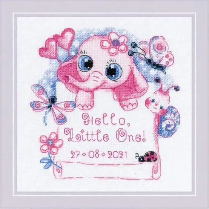 Cross Stitch Kit Riolis - HELLO, LITTLE ONE! SR1934