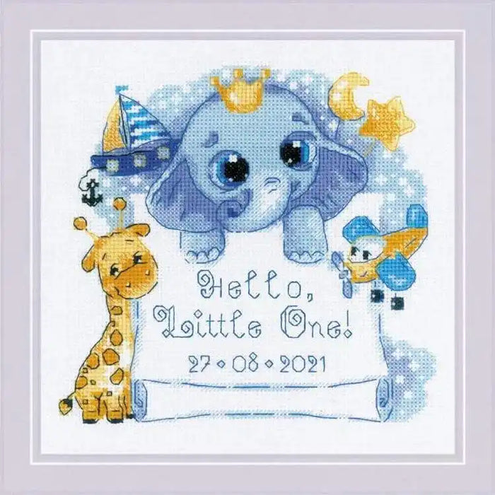 Cross Stitch Kit Riolis - HELLO, LITTLE ONE! SR1935