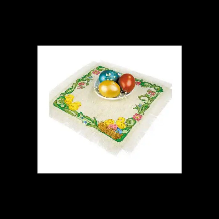 Kreuzstichset Riolis - Serviette 27*27CM "OSTERMORGEN" SR2009