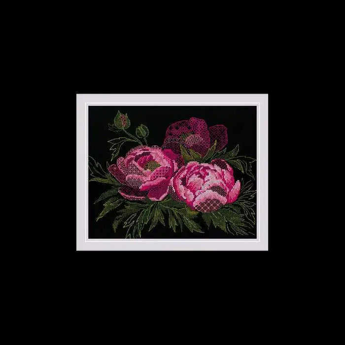 Kreuzstichset Riolis - SPITZEN-PFINGSTROSE SR2024