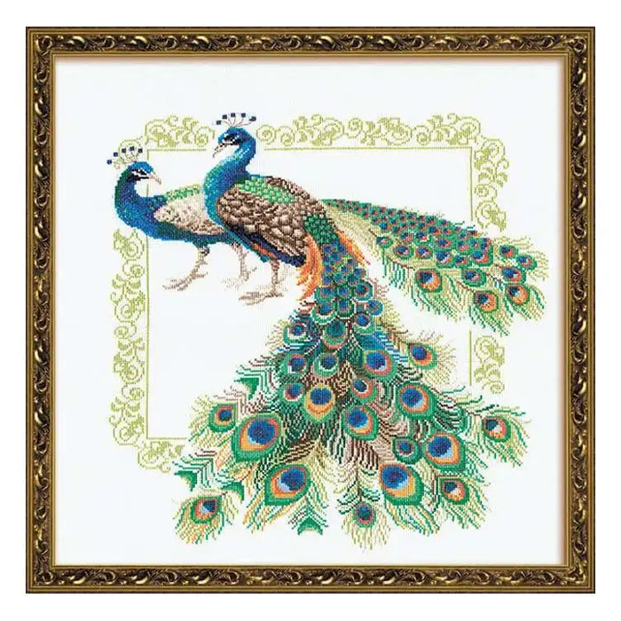 Cross Stitch Kit Riolis - PEACOCKS 767