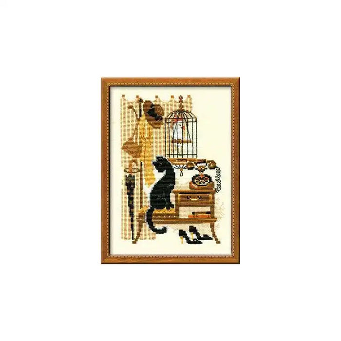 Cross Stitch Kit Riolis - CAT WITH TELEPHONE 860