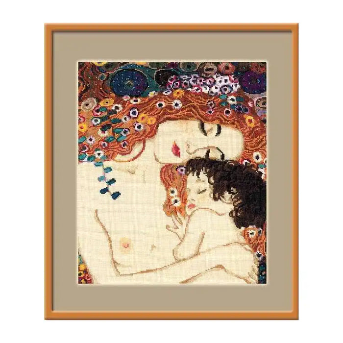 Cross Stitch Kit Riolis - MOTHERLY LOVE AFTER G. KLIMT`S PAINTING 916