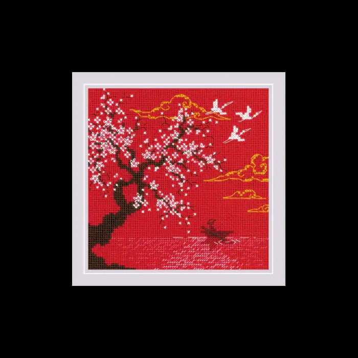 Cross Stitch Kit Riolis - UNDER HEAVEN. LAKE 15X15 SR2079