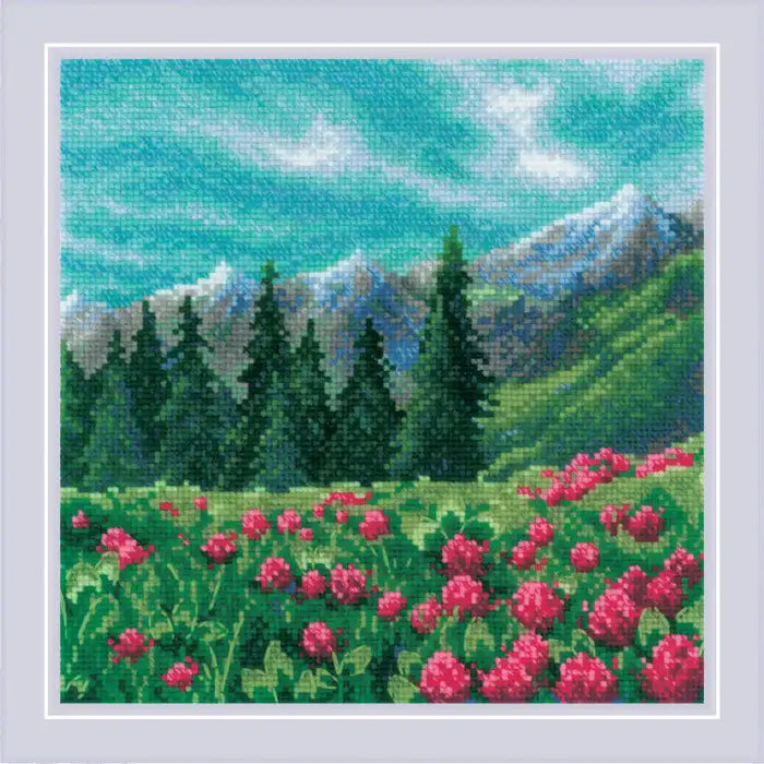 Cross Stitch Kit Riolis - MOUNTAIN CLOVER 20X20 SR2131