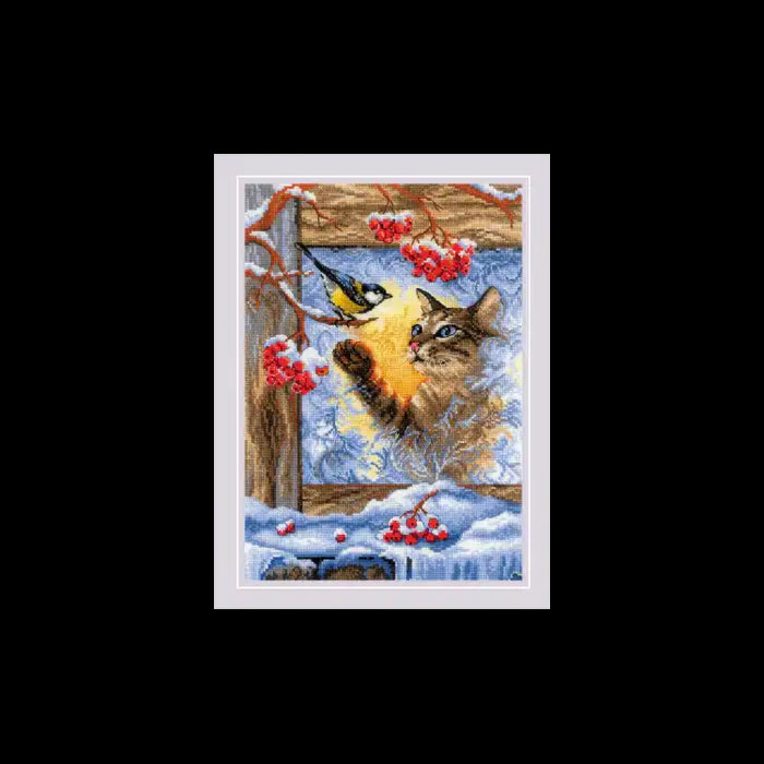 Kreuzstichset Riolis - TREFFEN AM FENSTER 21X30 SR2049