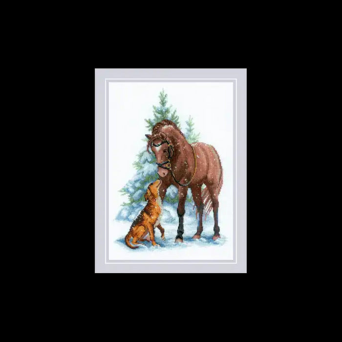 Cross Stitch Kit Riolis - "HEY BUDDY!" 21X30 SR2159