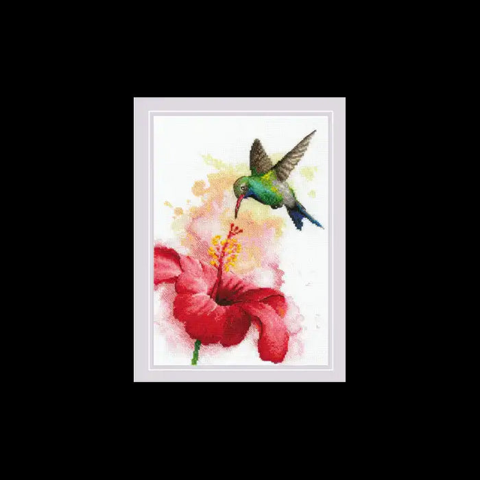 Cross Stitch Kit Riolis - "HUMMINGBIRD" 21X30 SR2178