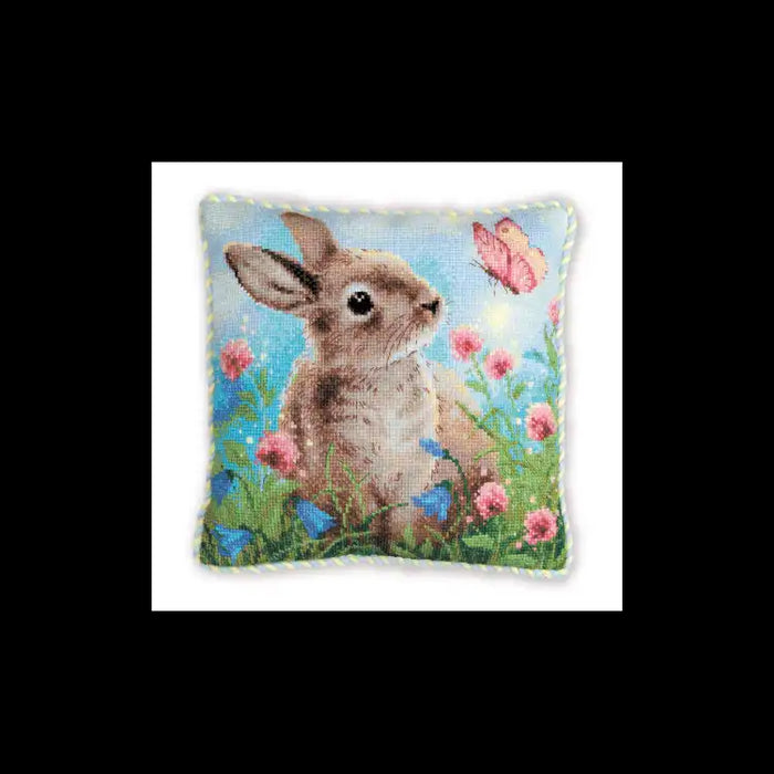 Kreuzstichset Riolis - HÄSCHEN IM KLEEBLATT 30X30 SR2060