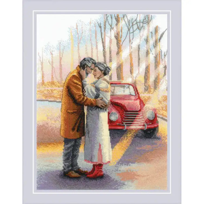 Cross Stitch Kit Riolis - "LOVE STORY. WISDOM" 30X40 SR2167
