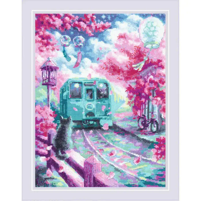 Cross Stitch Kit Riolis - "SPRING EXPRESS" 30X40 SR2233