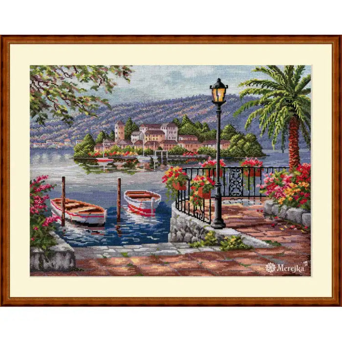 Cross Stitch Kit Merejka - LAGO DEL PORTO 31,5X41,5 CM SK234T