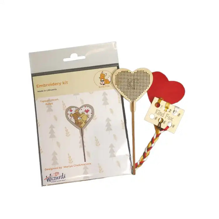 TOPPER. HEART "BEARS" KF022/24-1