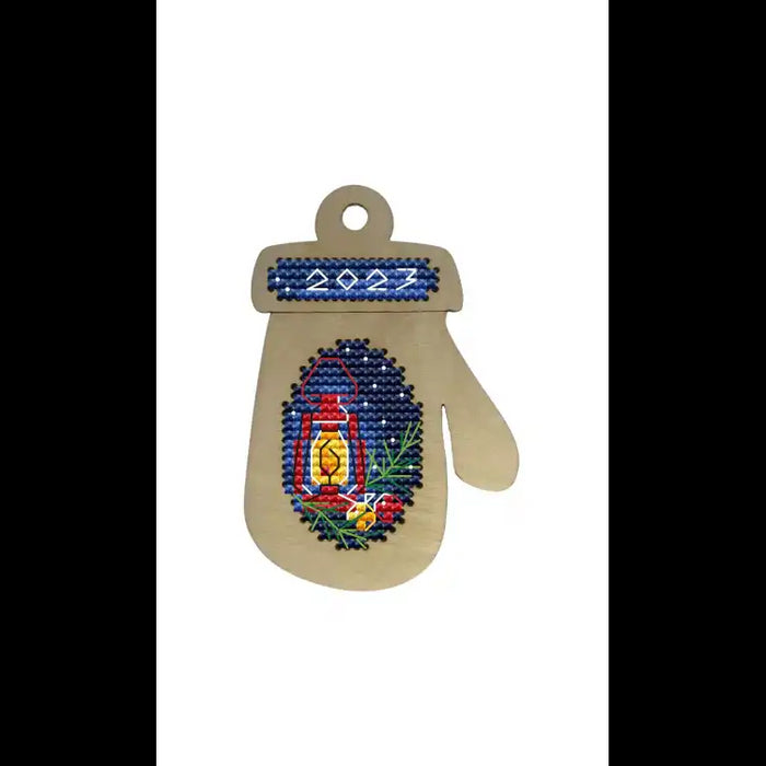 CHRISTMAS MITTEN. LANTERN KF022/6-3