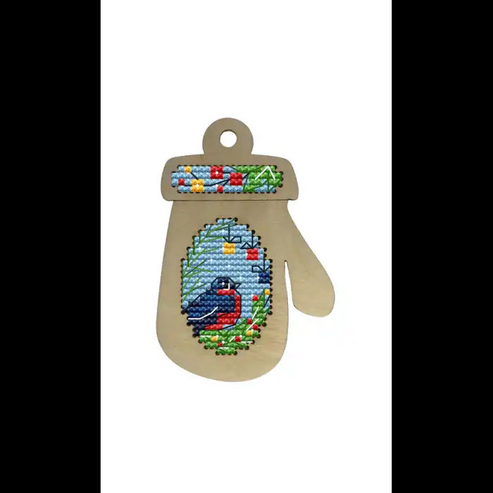 CHRISTMAS MITTEN. BULLFINCH KF022/6-4