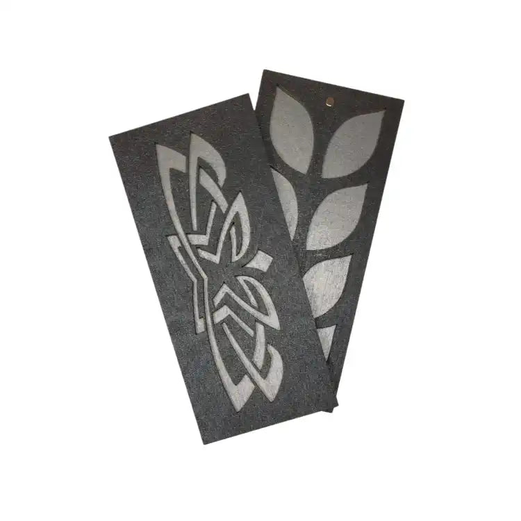 WOODEN BOX FOR BEADS "GREY PATTERN" (1 LEVEL) KF027/10-1