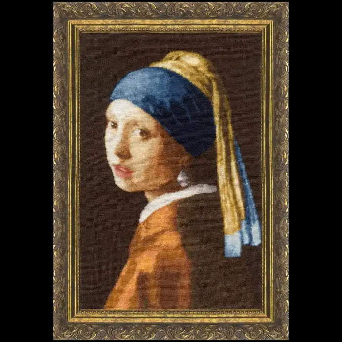 KREUZSTICHSET MÄDCHEN MIT PERLENOHRRING S/KR003