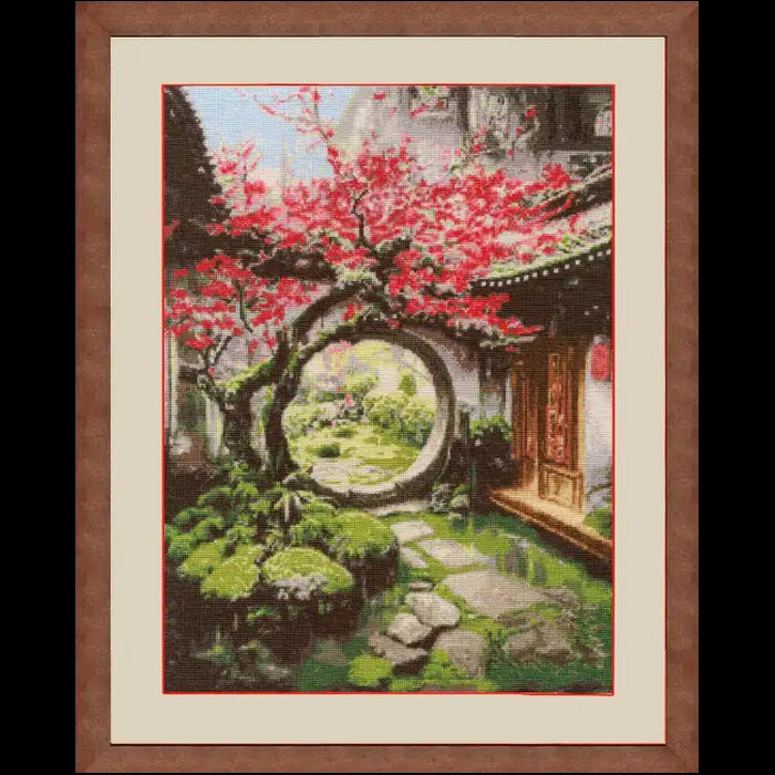 CROSS STITCH KIT MOON GATE S/KV018