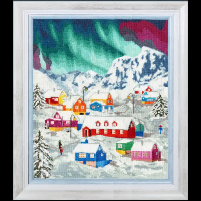 CROSS STITCH KIT THE NORTHERN VILLAGE S/LP074