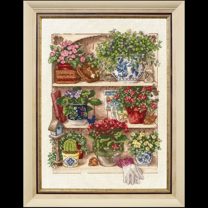 CROSS STITCH KIT FLOWER SHELF S/LTS085