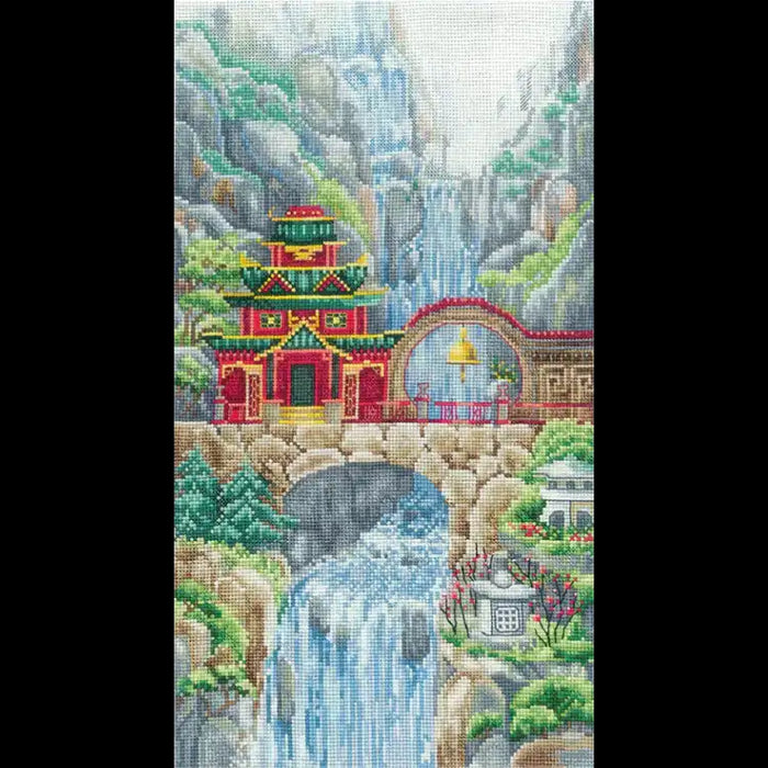 Cross Stitch Kit Andriana - "WATERFALL TEMPLE" SANV-39