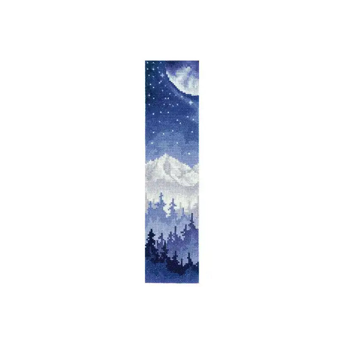 Cross Stitch Kit Andriana - BOOKMARK. MOON OVER THE FOREST SANZ-48