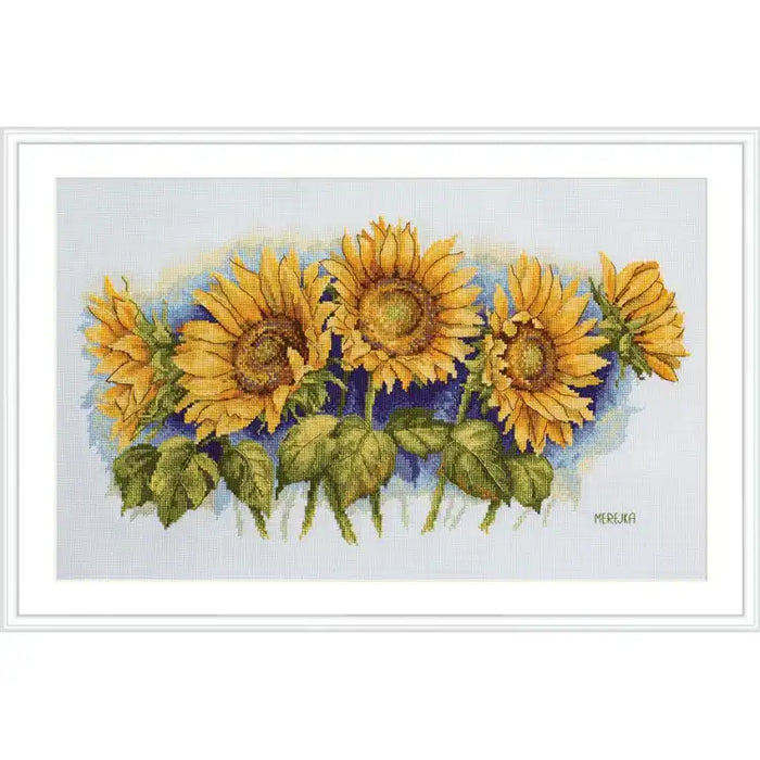 Cross Stitch Kit Merejka - BRIGHT SUNFLOWERS SK125