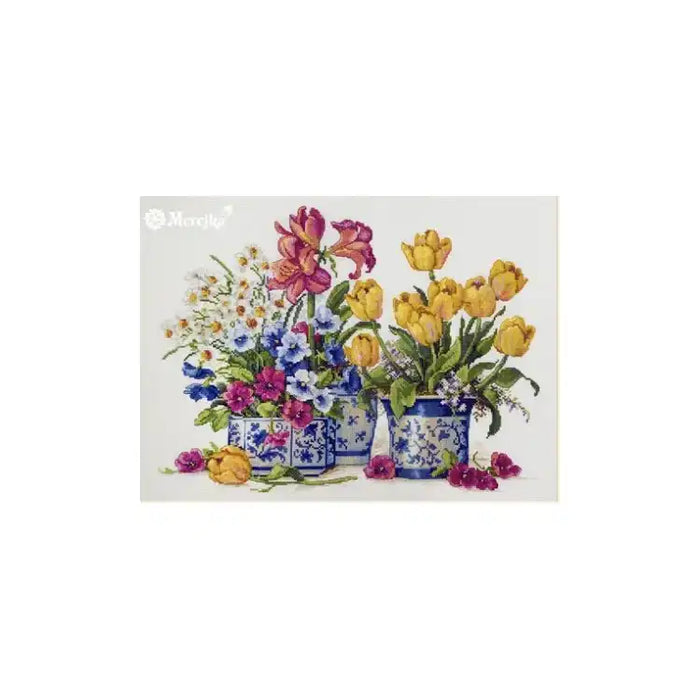 Cross Stitch Kit Merejka - SPRING ARRANGEMENT SK200