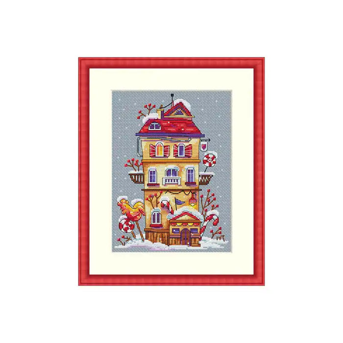 Cross Stitch Kit Merejka - WINTER HOUSE SK51