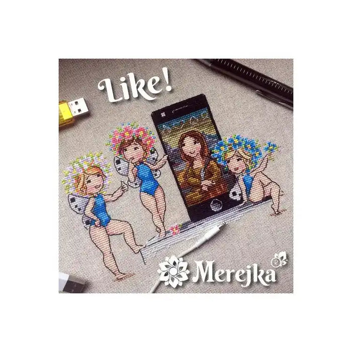 Cross Stitch Kit Merejka - LIKE SK77