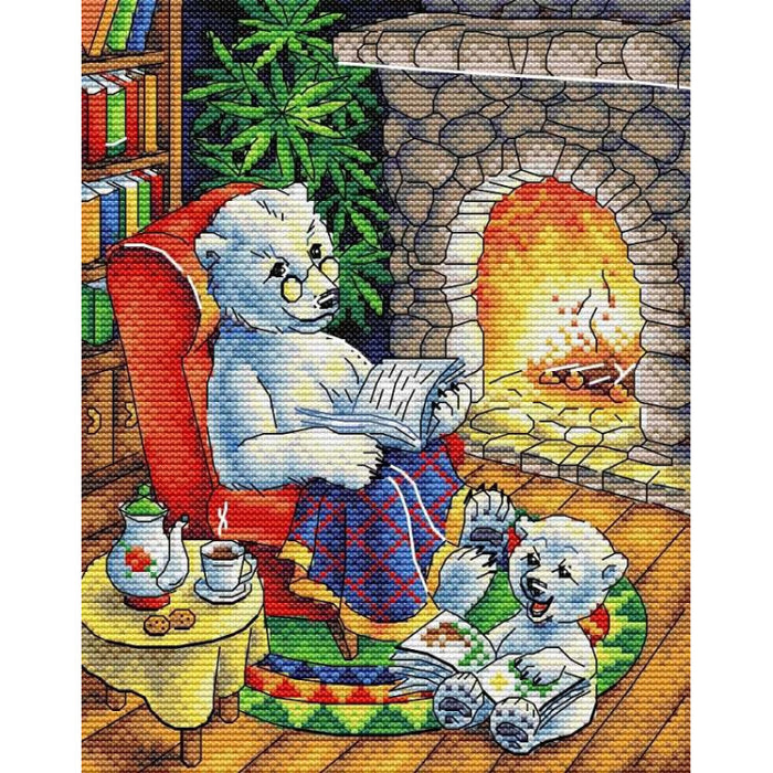 Cross Stitch Kit MP Studia - Family Evening, SM-374