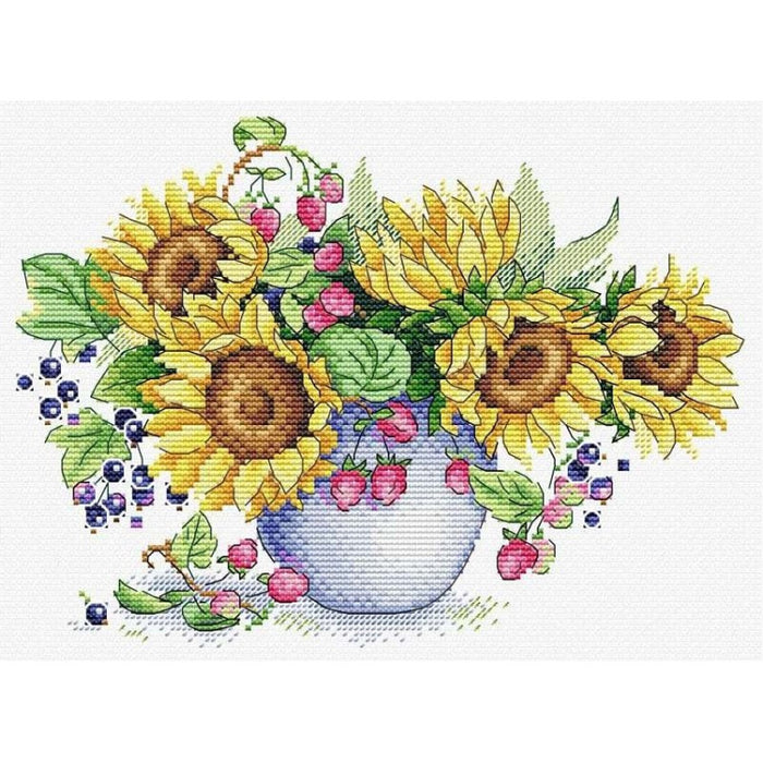 Cross Stitch Kit MP Studia - Sunny bouquet, SM-611