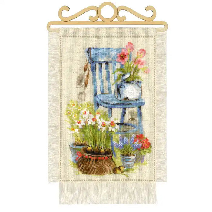 Cross Stitch Kit Riolis - COTTAGE GARDEN. SPRING SR1656