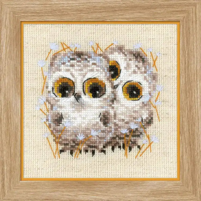 Cross Stitch Kit Riolis - LITTLE OWLS SR1755