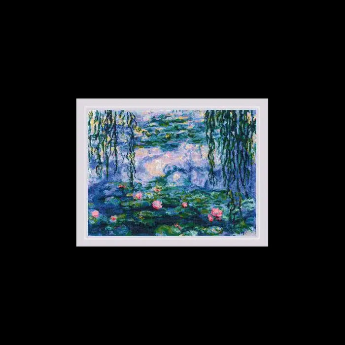 Cross Stitch Kit Riolis - WATER LILIES - BASED ON THE PAINTING BY C. MONET SR2034