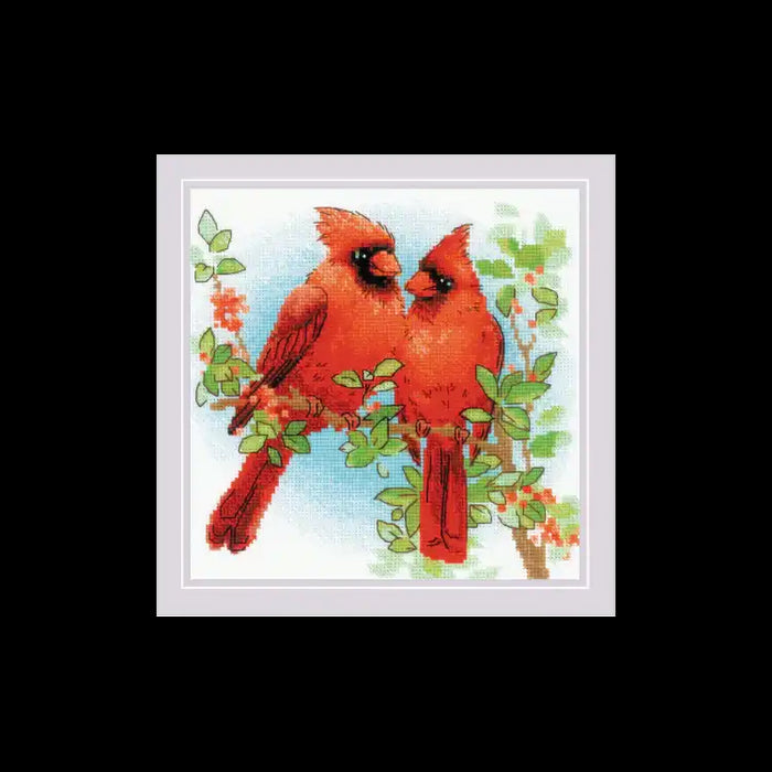 Kreuzstichset Riolis - ROTE KARDINALE SR2096