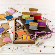 Storage Box for handcraft and 22 bobbins included Wonderland Crafts Organizer Box - HobbyJobby