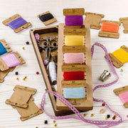 Storage Box for handcraft and 23 bobbins included Wonderland Crafts Organizer Box - HobbyJobby