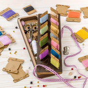 Storage Box for handcraft and 28 bobbins included Wonderland Crafts Organizer Box - HobbyJobby