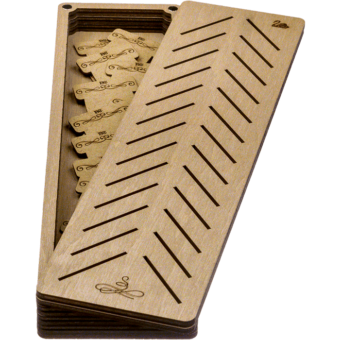 Storage Box for handcraft and 28 bobbins included Wonderland Crafts Organizer Box - HobbyJobby