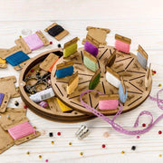 Storage Box for handcraft and 42 bobbins included Wonderland Crafts Organizer Box - HobbyJobby